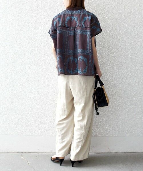 SHIPS / シップス シャツ・ブラウス | 《一部追加予約》SHIPS any:〈手洗い可能〉エンブロイダリー レース シアー フレンチスリーブ シャツ | 詳細12