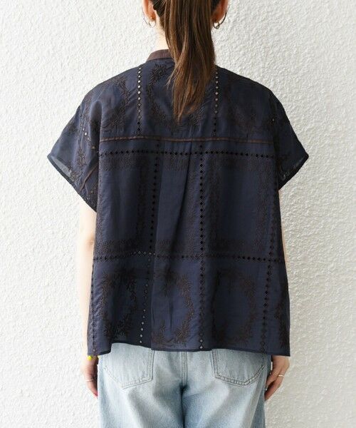 SHIPS / シップス シャツ・ブラウス | SHIPS any:〈手洗い可能〉エンブロイダリー レース シアー フレンチスリーブ シャツ | 詳細26