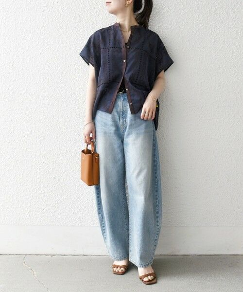 SHIPS / シップス シャツ・ブラウス | SHIPS any:〈手洗い可能〉エンブロイダリー レース シアー フレンチスリーブ シャツ | 詳細11