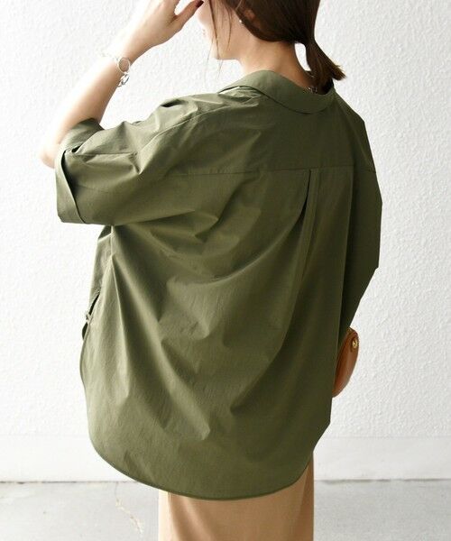 SHIPS / シップス シャツ・ブラウス | SHIPS any:〈洗濯機可能〉タイプライター スリット ポケット ビッグ シャツ | 詳細5