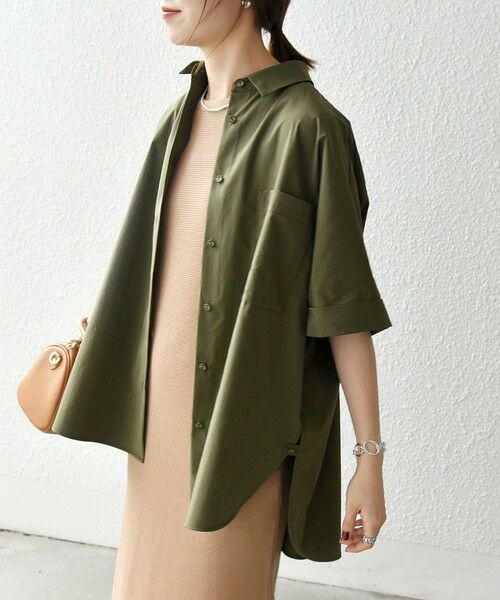 SHIPS / シップス シャツ・ブラウス | SHIPS any:〈洗濯機可能〉タイプライター スリット ポケット ビッグ シャツ | 詳細9