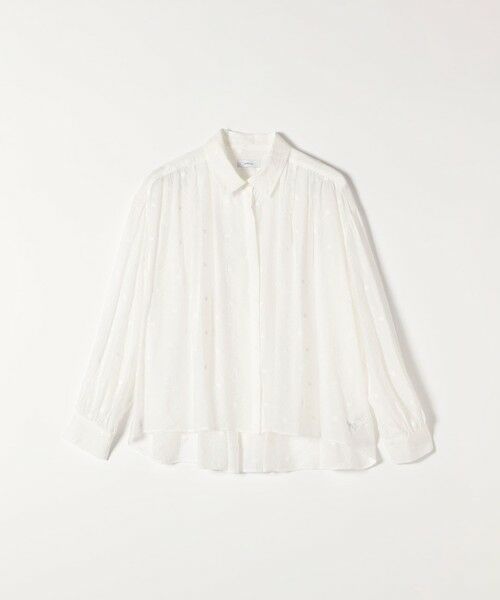 SHIPS / シップス シャツ・ブラウス | 《追加予約》【WEB限定】SHIPS any:〈手洗い可能〉シアー ドット レギュラーカラー ギャザー シャツ | 詳細10