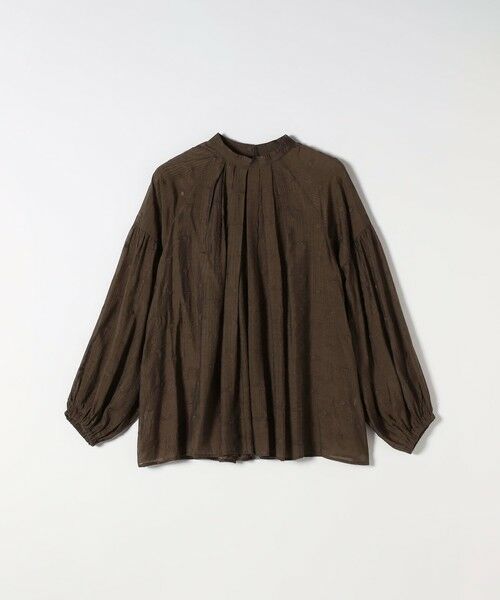 SHIPS / シップス シャツ・ブラウス | 《一部追加予約》SHIPS any:〈手洗い可能〉シアー ドット スタンドカラー パフ ギャザー ブラウス | 詳細13