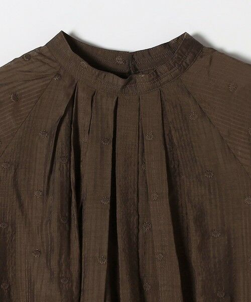 SHIPS / シップス シャツ・ブラウス | 《一部追加予約》SHIPS any:〈手洗い可能〉シアー ドット スタンドカラー パフ ギャザー ブラウス | 詳細14