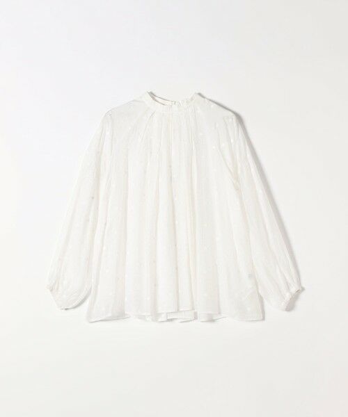 SHIPS / シップス シャツ・ブラウス | 《一部追加予約》SHIPS any:〈手洗い可能〉シアー ドット スタンドカラー パフ ギャザー ブラウス | 詳細13
