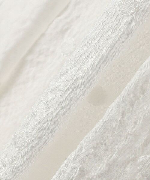 SHIPS / シップス シャツ・ブラウス | SHIPS any:〈手洗い可能〉シアー ドット スタンドカラー パフ ギャザー ブラウス | 詳細14