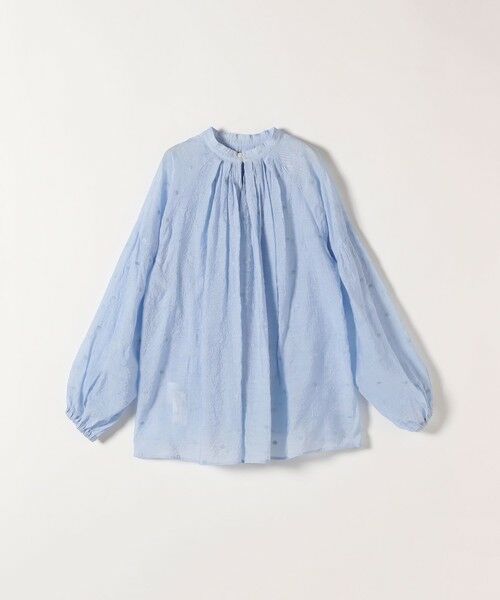 SHIPS / シップス シャツ・ブラウス | 《一部追加予約》SHIPS any:〈手洗い可能〉シアー ドット スタンドカラー パフ ギャザー ブラウス | 詳細28