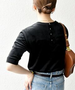 SHIPS / シップス Tシャツ | SHIPS any:〈洗濯機可能〉ポリエステル ベロア ハーフスリーブ コンパクト TEE