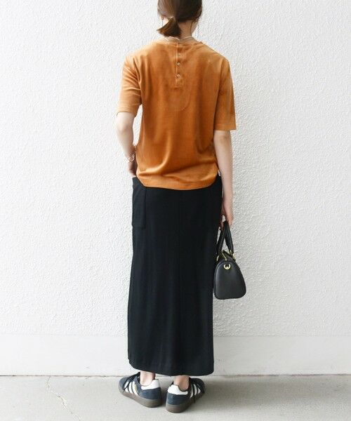 SHIPS / シップス Tシャツ | SHIPS any:〈洗濯機可能〉ポリエステル ベロア ハーフスリーブ コンパクト TEE | 詳細12