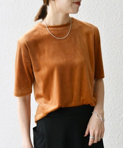 SHIPS / シップス Tシャツ | SHIPS any:〈洗濯機可能〉ポリエステル ベロア ハーフスリーブ コンパクト TEE | 詳細15