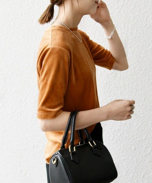 SHIPS / シップス Tシャツ | SHIPS any:〈洗濯機可能〉ポリエステル ベロア ハーフスリーブ コンパクト TEE | 詳細16