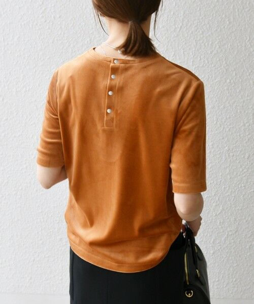 SHIPS / シップス Tシャツ | SHIPS any:〈洗濯機可能〉ポリエステル ベロア ハーフスリーブ コンパクト TEE | 詳細18