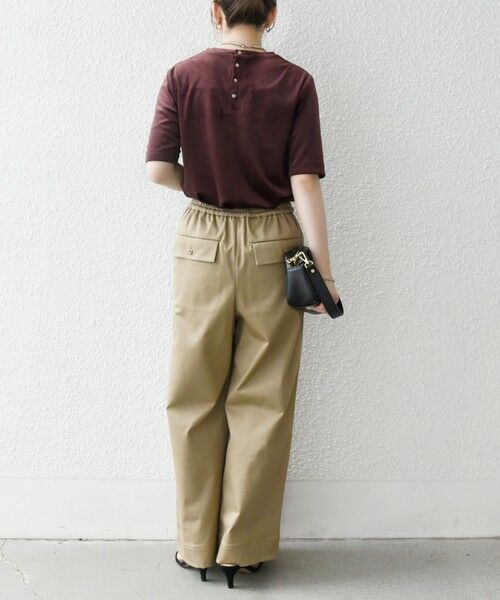 SHIPS / シップス Tシャツ | SHIPS any:〈洗濯機可能〉ポリエステル ベロア ハーフスリーブ コンパクト TEE | 詳細28