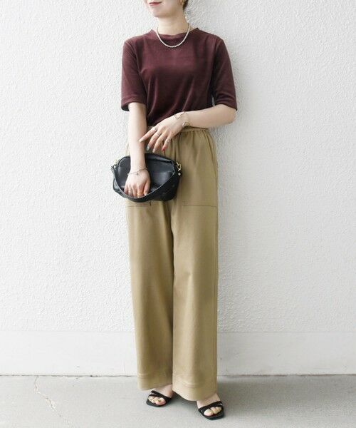 SHIPS / シップス Tシャツ | SHIPS any:〈洗濯機可能〉ポリエステル ベロア ハーフスリーブ コンパクト TEE | 詳細29