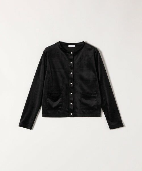 SHIPS / シップス カーディガン・ボレロ | SHIPS any:〈洗濯機可能〉ポリエステル ベロア コンパクト スナップ カーディガン | 詳細9