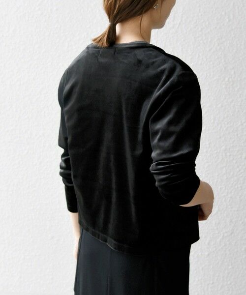 SHIPS / シップス カーディガン・ボレロ | SHIPS any:〈洗濯機可能〉ポリエステル ベロア コンパクト スナップ カーディガン | 詳細5