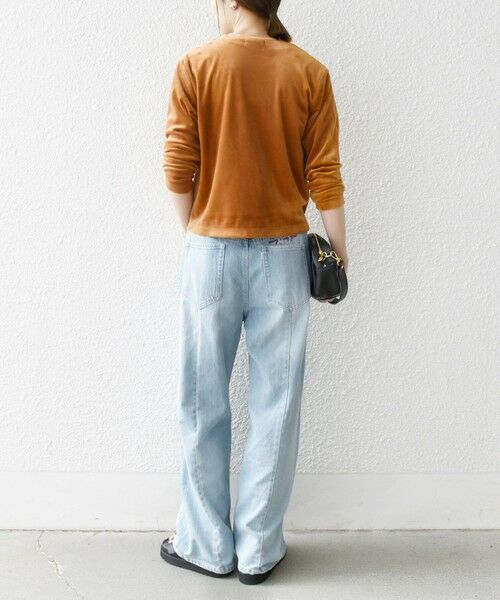 SHIPS / シップス カーディガン・ボレロ | SHIPS any:〈洗濯機可能〉ポリエステル ベロア コンパクト スナップ カーディガン | 詳細12