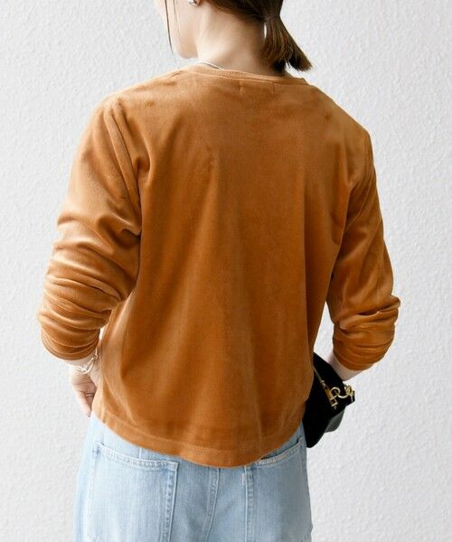 SHIPS / シップス カーディガン・ボレロ | SHIPS any:〈洗濯機可能〉ポリエステル ベロア コンパクト スナップ カーディガン | 詳細15