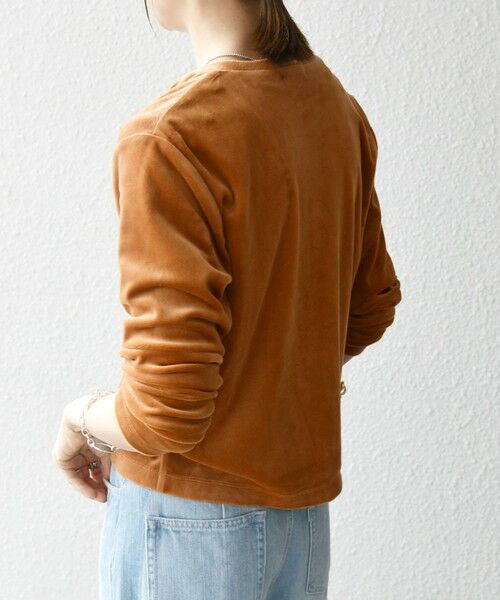 SHIPS / シップス カーディガン・ボレロ | SHIPS any:〈洗濯機可能〉ポリエステル ベロア コンパクト スナップ カーディガン | 詳細16