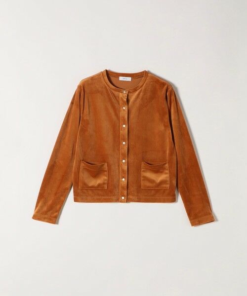 SHIPS / シップス カーディガン・ボレロ | SHIPS any:〈洗濯機可能〉ポリエステル ベロア コンパクト スナップ カーディガン | 詳細19