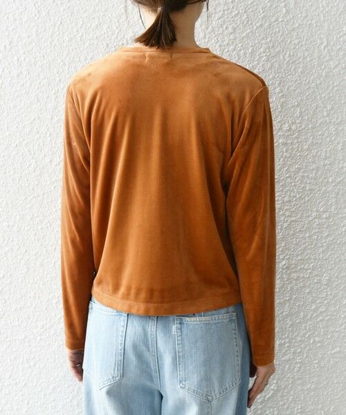 SHIPS / シップス カーディガン・ボレロ | SHIPS any:〈洗濯機可能〉ポリエステル ベロア コンパクト スナップ カーディガン | 詳細27