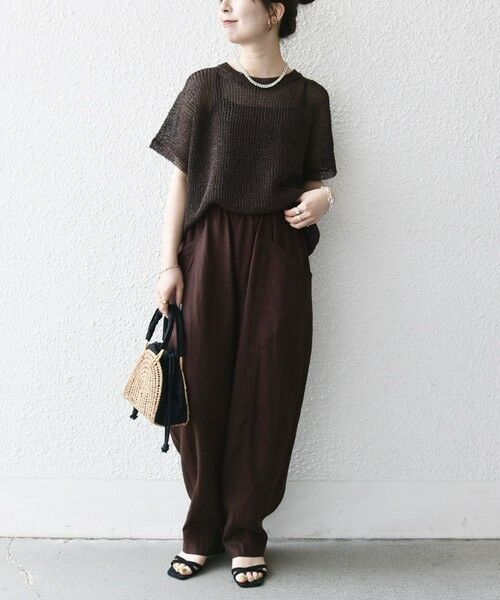 SHIPS / シップス その他パンツ | SHIPS any:〈洗濯機可能〉ヨーロピアンフラックス リネン コクーン イージー パンツ | 詳細1