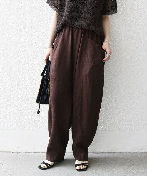 SHIPS / シップス その他パンツ | SHIPS any:〈洗濯機可能〉ヨーロピアンフラックス リネン コクーン イージー パンツ | 詳細3