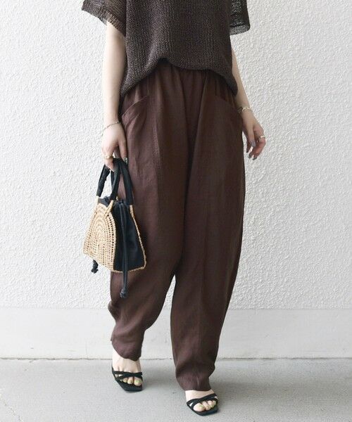 SHIPS / シップス その他パンツ | SHIPS any:〈洗濯機可能〉ヨーロピアンフラックス リネン コクーン イージー パンツ | 詳細4