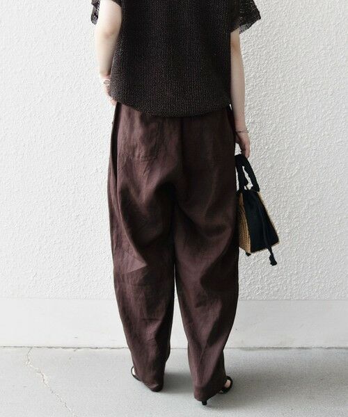 SHIPS / シップス その他パンツ | SHIPS any:〈洗濯機可能〉ヨーロピアンフラックス リネン コクーン イージー パンツ | 詳細5