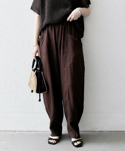 SHIPS / シップス その他パンツ | SHIPS any:〈洗濯機可能〉ヨーロピアンフラックス リネン コクーン イージー パンツ | 詳細6