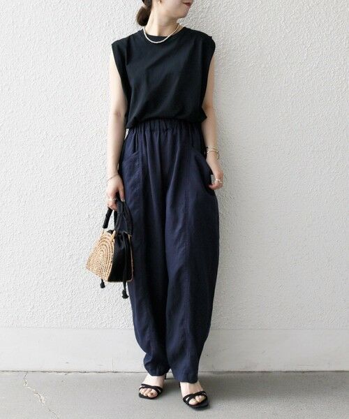 SHIPS / シップス その他パンツ | SHIPS any:〈洗濯機可能〉ヨーロピアンフラックス リネン コクーン イージー パンツ | 詳細15