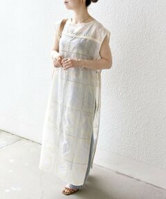 SHIPS / シップス ロング・マキシ丈ワンピース | SHIPS any:〈手洗い可能〉エンブロイダリー レース シアー ワンピース