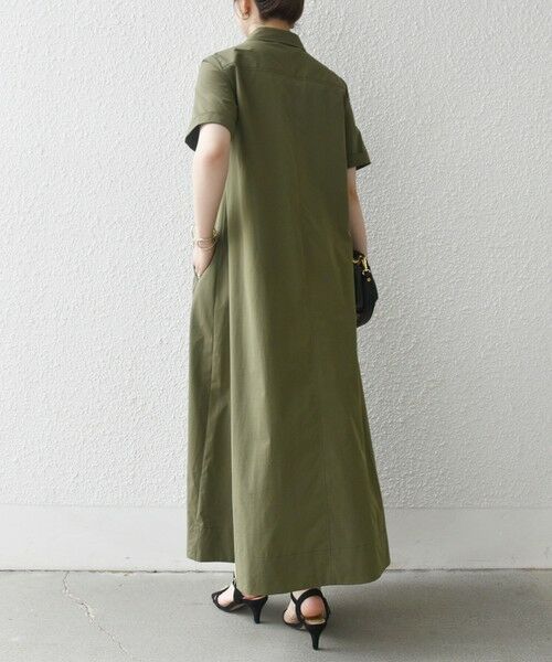 SHIPS / シップス ロング・マキシ丈ワンピース | SHIPS any:〈洗濯機可能〉タイプライター スキッパー フレア シャツ ワンピース | 詳細6