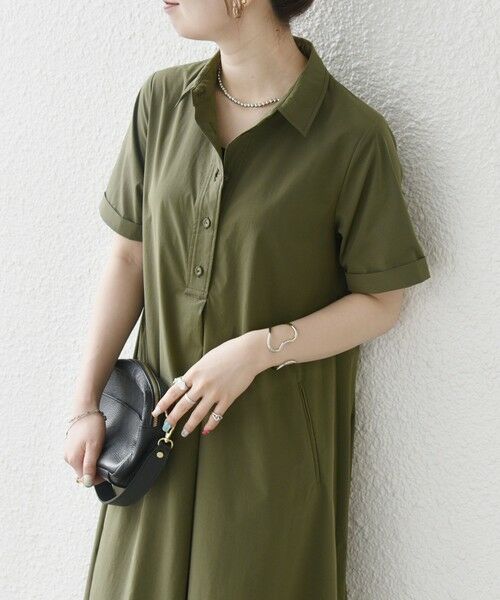 SHIPS / シップス ロング・マキシ丈ワンピース | SHIPS any:〈洗濯機可能〉タイプライター スキッパー フレア シャツ ワンピース | 詳細9