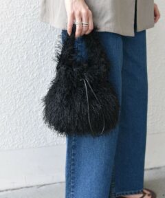 SHIPS / シップス ハンドバッグ | SHIPS Colors:フリンジ ミニ 巾着 バッグ◇