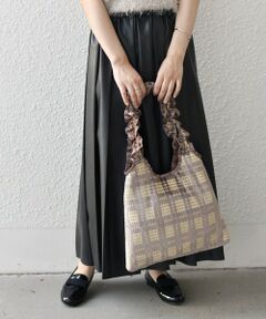SHIPS / シップス トートバッグ | SHIPS Colors:ベロア チェック トートバッグ◇
