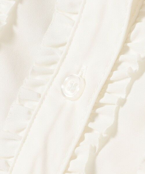 SHIPS / シップス シャツ・ブラウス | innowave:〈手洗い可能〉TC フロントフリル シャツ | 詳細1