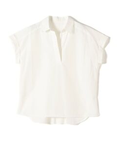 SHIPS / シップス シャツ・ブラウス | innowave:〈手洗い可能〉TC スキッパー フレンチスリーブ ブラウス