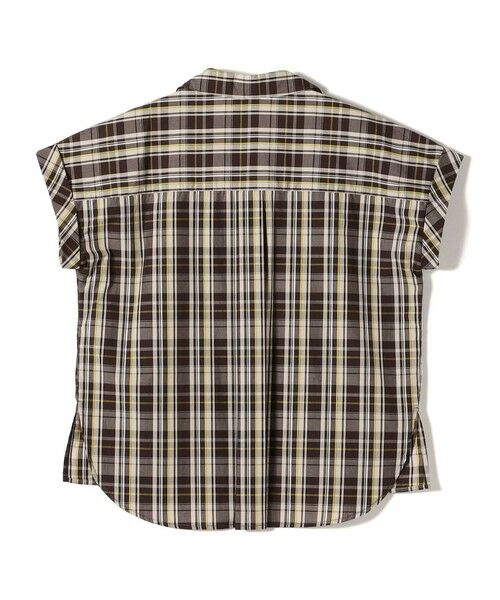 SHIPS / シップス シャツ・ブラウス | innowave:〈手洗い可能〉TC チェック スキッパー フレンチスリーブ ブラウス | 詳細13