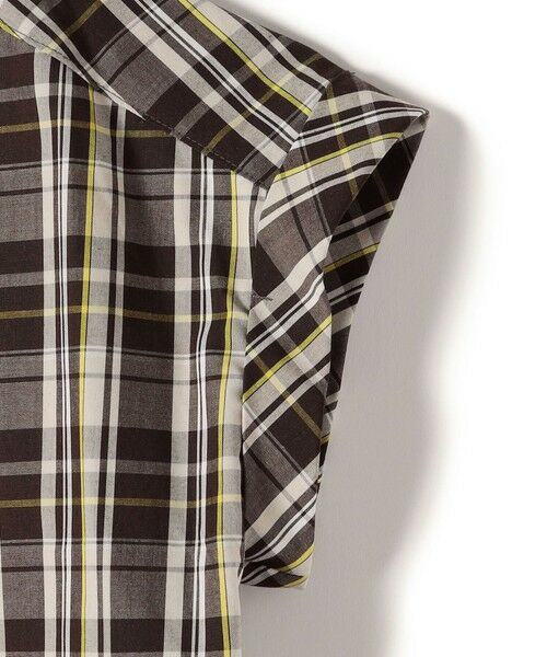 SHIPS / シップス シャツ・ブラウス | innowave:〈手洗い可能〉TC チェック スキッパー フレンチスリーブ ブラウス | 詳細15
