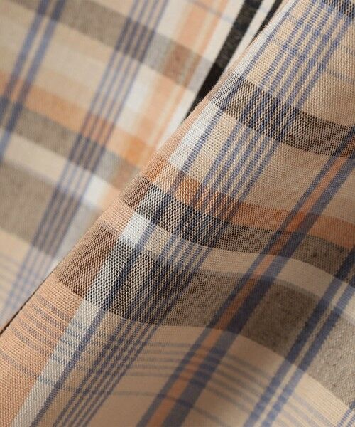 SHIPS / シップス シャツ・ブラウス | innowave:〈手洗い可能〉TC チェック スキッパー フレンチスリーブ ブラウス | 詳細19