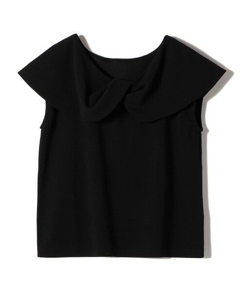 SHIPS / シップス Tシャツ | SHIPS Colors:〈手洗い可能〉ジョーゼット ネジリ カラー トップス | 詳細1