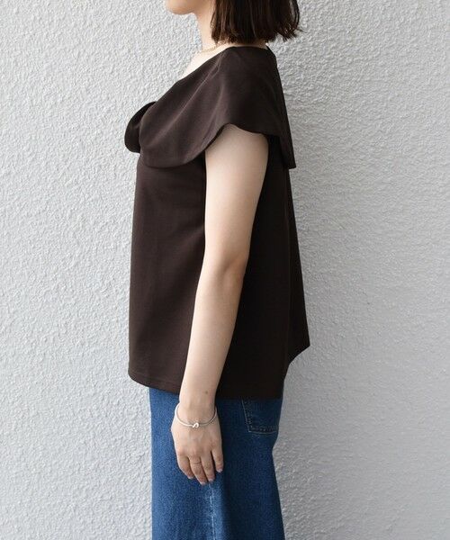 SHIPS / シップス Tシャツ | SHIPS Colors:〈手洗い可能〉ジョーゼット ネジリ カラー トップス | 詳細16