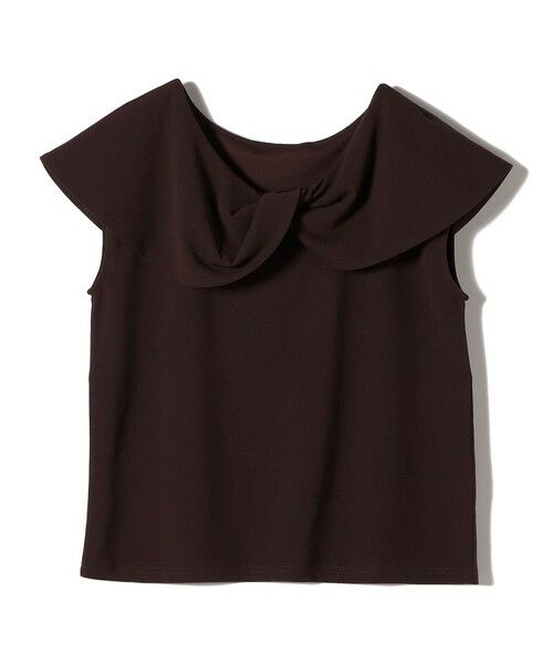 SHIPS / シップス Tシャツ | SHIPS Colors:〈手洗い可能〉ジョーゼット ネジリ カラー トップス | 詳細8