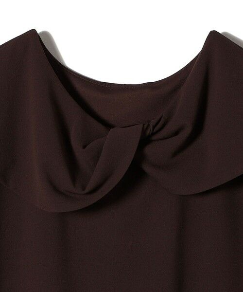 SHIPS / シップス Tシャツ | SHIPS Colors:〈手洗い可能〉ジョーゼット ネジリ カラー トップス | 詳細10