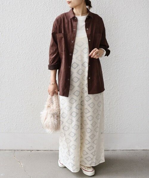 SHIPS / シップス ロング・マキシ丈ワンピース | SHIPS Colors:〈手洗い可能〉レースキャミワンピース × ベーシックTEE セット◇ | 詳細10