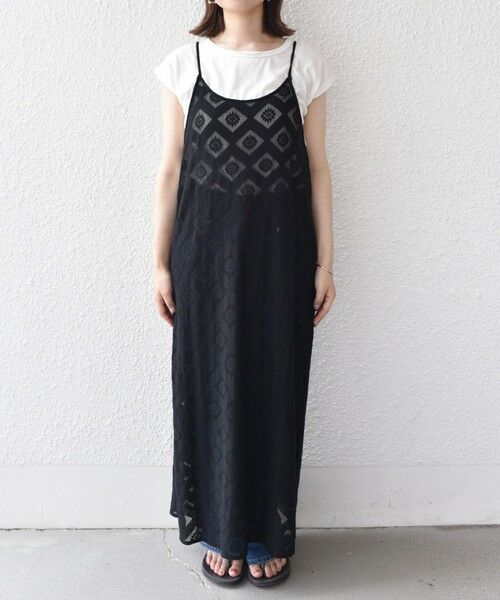 SHIPS / シップス ロング・マキシ丈ワンピース | SHIPS Colors:〈手洗い可能〉レースキャミワンピース × ベーシックTEE セット◇ | 詳細22