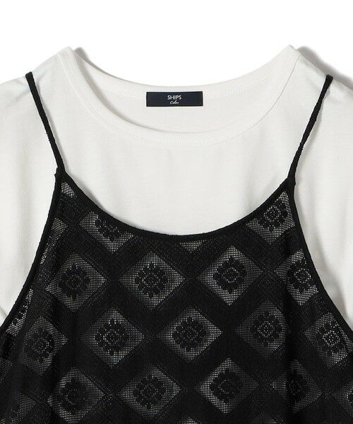SHIPS / シップス ロング・マキシ丈ワンピース | SHIPS Colors:〈手洗い可能〉レースキャミワンピース × ベーシックTEE セット◇ | 詳細17
