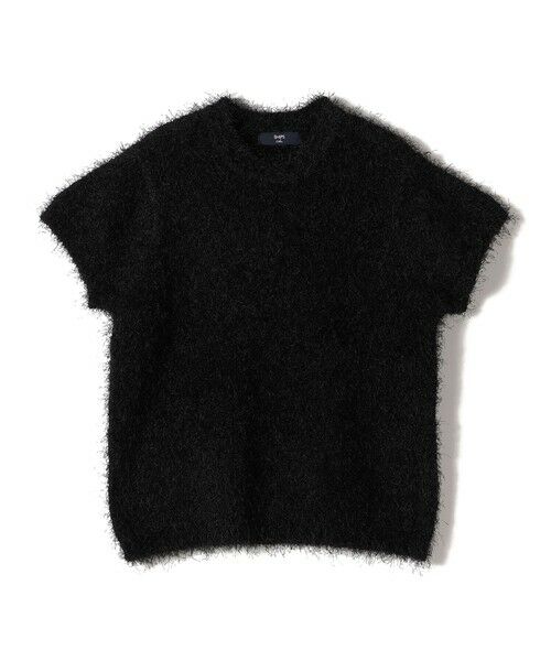 SHIPS / シップス ニット・セーター | SHIPS Colors:〈手洗い可能〉フェイク フェザー クルーネック ショートスリーブ◇ | 詳細6