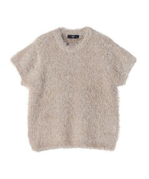 SHIPS / シップス ニット・セーター | SHIPS Colors:〈手洗い可能〉フェイク フェザー クルーネック ショートスリーブ◇ | 詳細12
